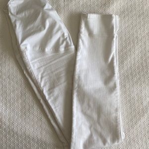 Jcrew maternity white skinny jeans full panel